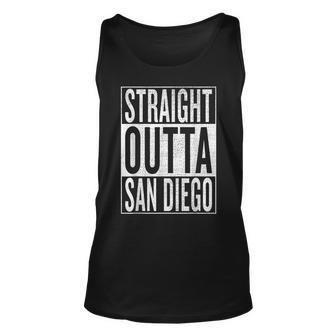 Straight Outta San Diego Great Travel & Gift Idea Unisex Tank Top - Seseable