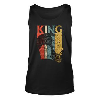 Strong Black King T African American Natural Afro Unisex Tank Top | Mazezy