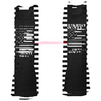 Submariner Uss Kentucky Ssbn737 Us Flag Veteran Submarine Unisex Tank Top | Seseable UK