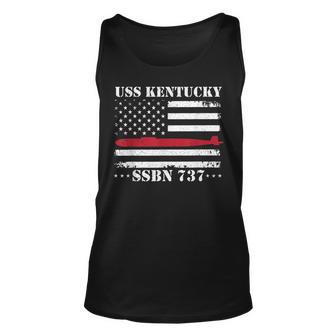 Submariner Uss Kentucky Ssbn737 Us Flag Veteran Submarine Unisex Tank Top - Seseable