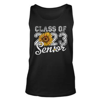 Womens Sunflower Senior Mom 23 Graduation Senior 23 Class Of 2023 Tank Top | Mazezy