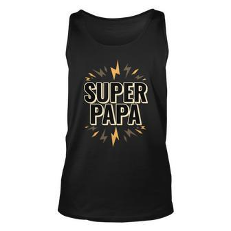 Super Papa Superheld Unisex TankTop, Lustiges Herren Geburtstagsgeschenk - Seseable