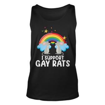 Support Gay Rats Lesbian Lgbtq Pride Month Support Graphic Tank Top | Mazezy