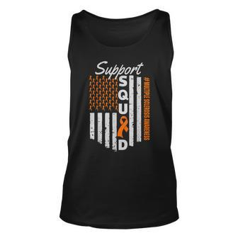 Support Squad Multiple Sclerosis Awareness | Ms Awareness Unisex Tank Top | Mazezy