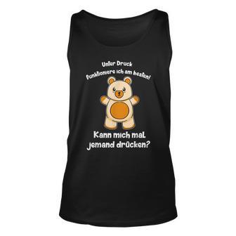 Süßer Teddy Witziger Spruch Teddybär Umarmung Liebe Witz Tank Top - Seseable