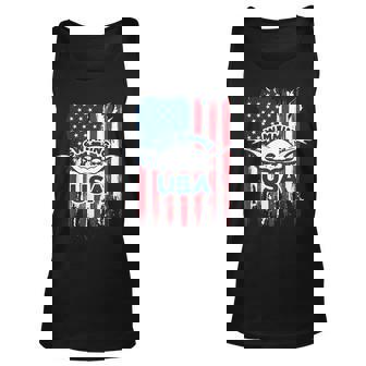 Swimming Usa Support The Team Usa Flag Pool Unisex Tank Top | Mazezy