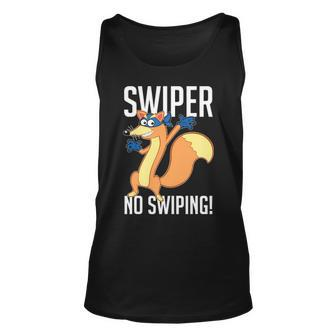 Swiper No Swiping Cartoon Fox Lover Gift Unisex Tank Top - Seseable