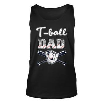 T-Ball Ball Dad Baseball Dad Game Day Fathers Day Unisex Tank Top - Thegiftio UK