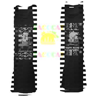 Taco Cat Spelled Backwards Is Tacocat Black Cat Mexican Unisex Tank Top | Mazezy