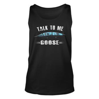 Talk To Me Goose Wear Sunglass Funny Birthday Gift Unisex Tank Top | Mazezy