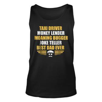 Taxi Driver Money Lender Best Dad Ever Unisex Tank Top | Mazezy