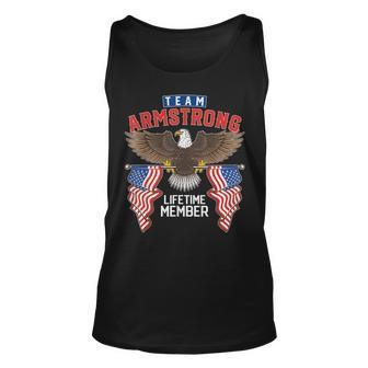 Team Armstrong Lifetime Member Us Flag Unisex Tank Top - Seseable