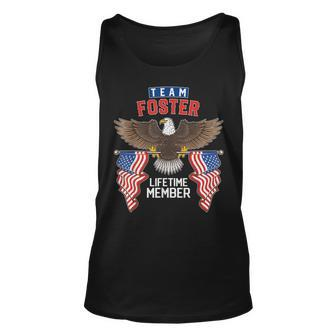 Team Foster Lifetime Member Us Flag Unisex Tank Top - Seseable