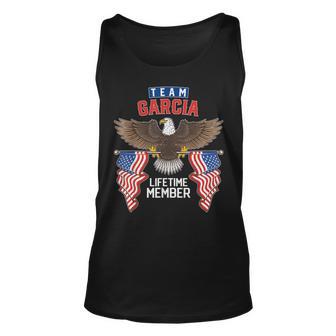 Team Garcia Lifetime Member Us Flag Unisex Tank Top - Seseable