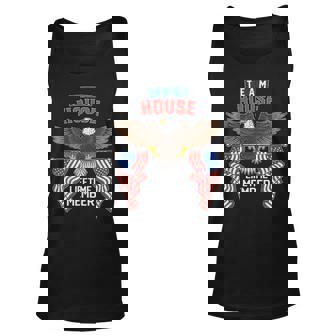 Team House Lifetime Member Us Flag Unisex Tank Top - Seseable