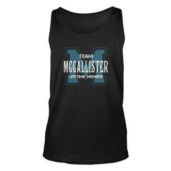 Team Mccallister Lifetime Member Unisex Tank Top - Seseable
