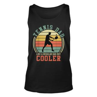 Tennis Player Father Dad Gift Tennis Vintage Retro Unisex Tank Top - Seseable