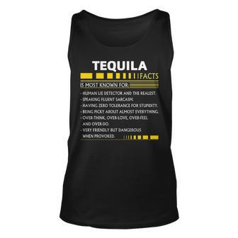Tequila Name Gift Tequila Facts Unisex Tank Top - Seseable