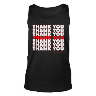 Thank You Have A Nice Day Grocery Bag Tshirt Funny Novelty Unisex Tank Top | Mazezy AU