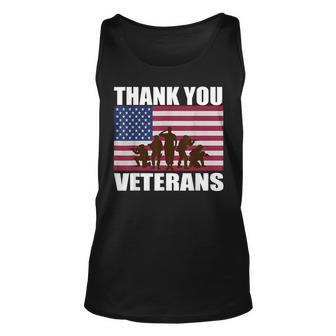 Thank You Veterans Day Day Memorial Unisex Tank Top | Mazezy