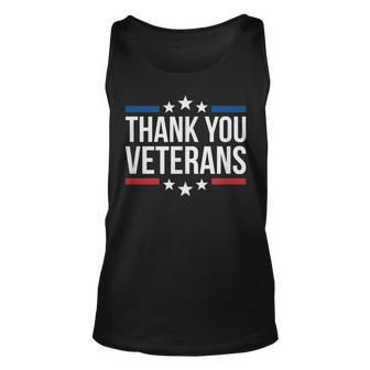 Thank You Veterans V2 Unisex Tank Top - Seseable