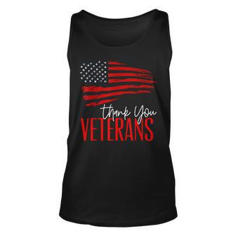 Thank You Veterans V3 Unisex Tank Top - Seseable