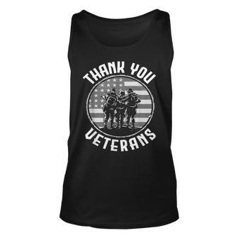 Thank You Veterans Veteran Veterans Day Unisex Tank Top - Seseable