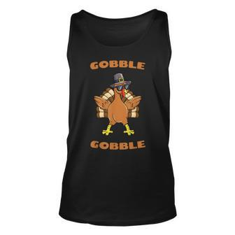 Thanksgiving Day Gobble Gobble Turkey Trot Funny Gift Unisex Tank Top | Mazezy UK
