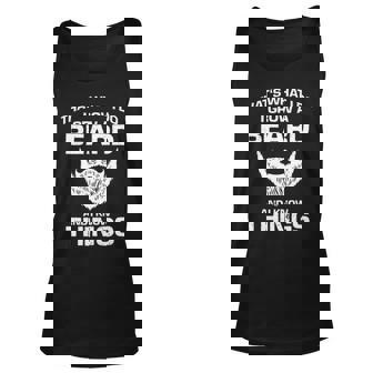 Thats What I Do I Grow Beard And I Know Things Funny Beard Unisex Tank Top - Seseable