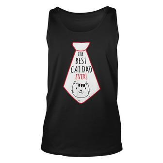 The Best Cat Dad Ever Cat Lover Gift For Mens Unisex Tank Top | Mazezy