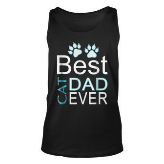 The Best Cat Dad Everfathers Day Gift Unisex Tank Top | Mazezy