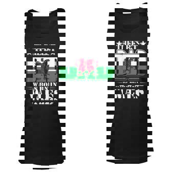 The Best Dad Was Born In Wales Unisex Tank Top | Mazezy