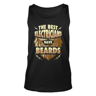 The Best Electricians Have Beards Funny Beard Unisex Tank Top - Seseable