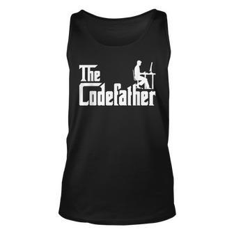 The Codefather Coding Coder Developer Computer Nerd Funny Unisex Tank Top - Seseable
