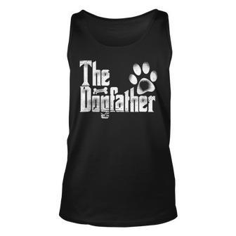 The Dogfather - Dog Dad Funny - Fathers Day Gifts Unisex Tank Top - Seseable