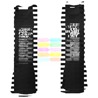 The Laws Of Physical Therapy Awesome Therapist Men Women Tank Top Graphic Print Unisex - Thegiftio
