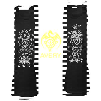 The Legend Is Alive Avery Family Name Unisex Tank Top - Seseable