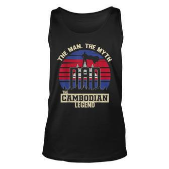 The Man The Myth The Cambodian Legend Dad Unisex Tank Top | Mazezy