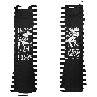 The Moose Is Loose Funny Hunting Vintage Gift Men Women Tank Top Graphic Print Unisex - Thegiftio
