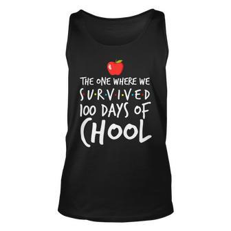 The One Where We Svrvived 100 Days Of School Unisex Tank Top - Seseable