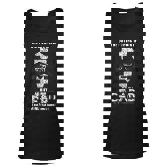 The Only Thing Dirty About My Beard Is The Mind That Comes Unisex Tank Top | Seseable UK