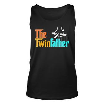 The Twinfather Funny Father Of Twins Funny Dad Fathers Day Unisex Tank Top | Mazezy