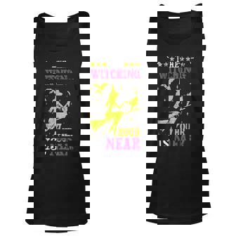 The Witching Hour Is Near Distressed Unisex Tank Top | Mazezy