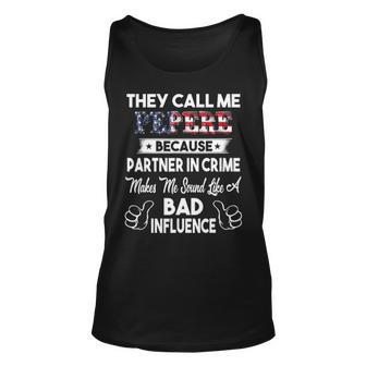 They Call Me Pepere Bad Influence Fathers Day Gift Unisex Tank Top - Seseable