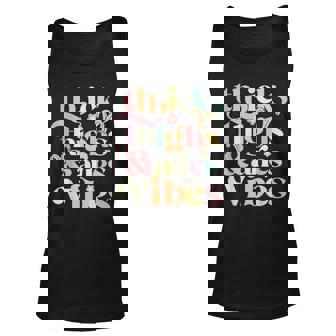 Thick Thighs Aries Vibes March April Birthday Groovy Zodiac Tank Top | Mazezy