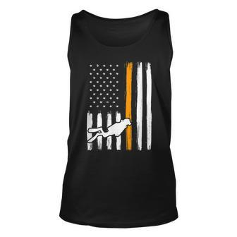 Thin Orange Line Coast Guard Search And Rescue Diver Unisex Tank Top - Seseable