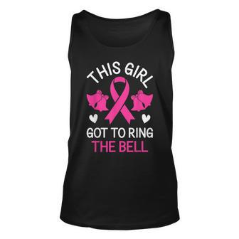 This Girl Got To Ring The Bell Chemo Grad Breast Cancer Unisex Tank Top | Mazezy