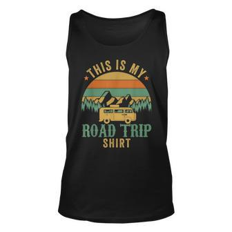 This Is My Road Trip Rv Camper Travel Family Vacation Unisex Tank Top | Mazezy
