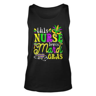 This Nurse Loves Mardi Gras Party Carnival Parade Costume Unisex Tank Top - Seseable