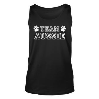 Tina Australian Shepherd Dog Breeds Unisex Tank Top | Mazezy